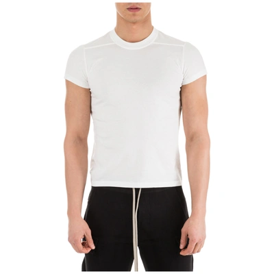 Shop Rick Owens Men's Short Sleeve T-shirt Crew Neckline Jumper In White