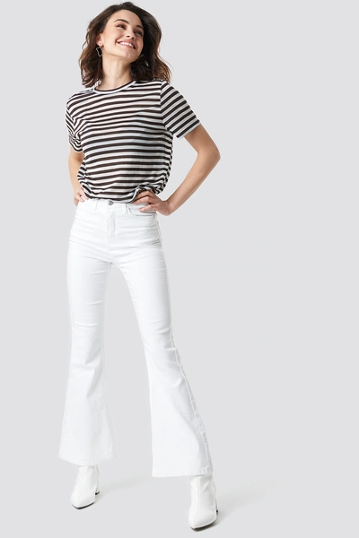 Shop Na-kd Bootcut Jeans - White