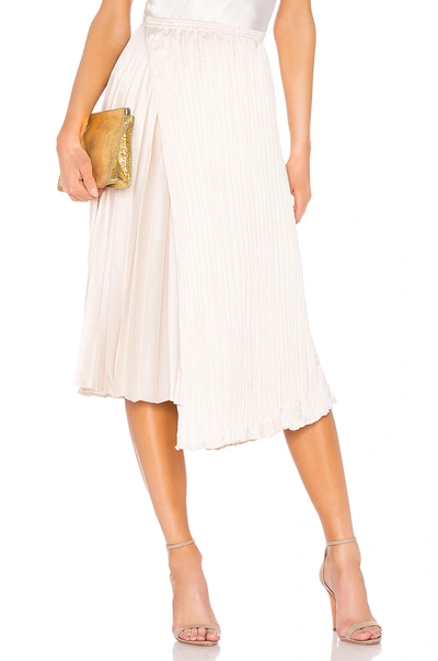 Shop Vince Mixed Pleat Skirt In Pale Adler