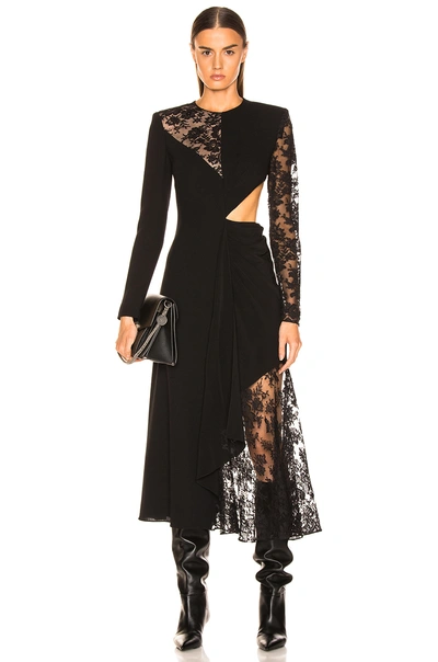 Shop Givenchy Lace Dress In Black