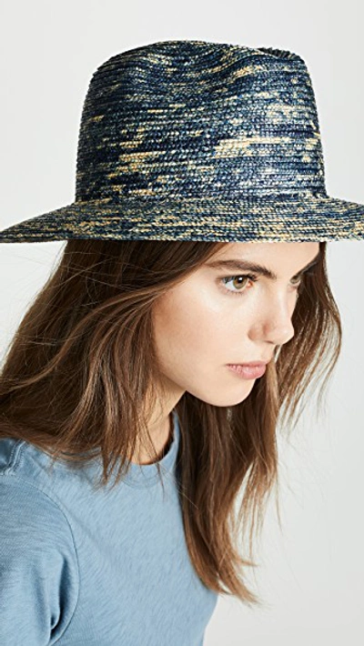 Dyed Straw Fedora Hat