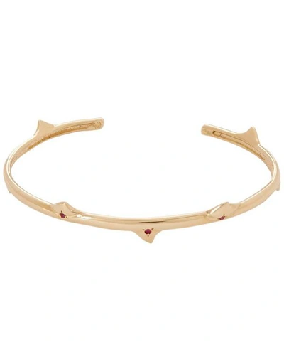 Shop Atelier Vm Gold La Vie En Rose Ruby Cuff Bracelet