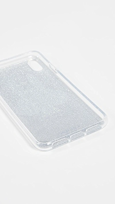Shop Kate Spade Glitter Money Bunny Iphone Xs Max Case In Silver Multi