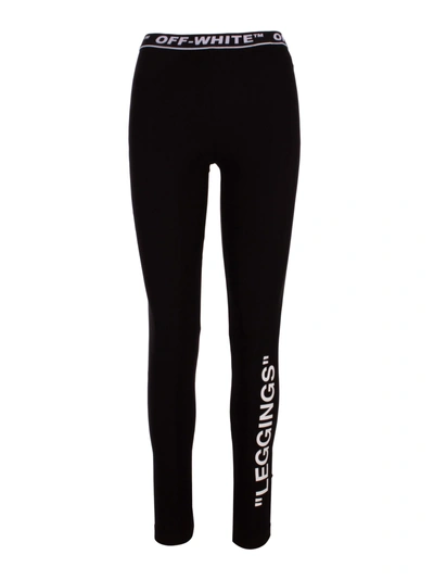 Shop Off-white Leggings In Black