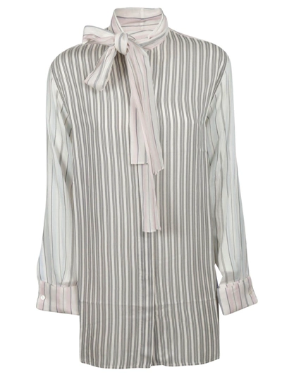 Shop Jw Anderson Striped Shirt In Baby Pink