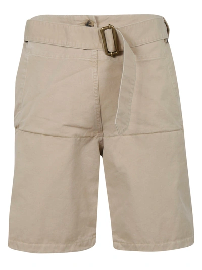 Shop Jw Anderson Belted Shorts In Beige