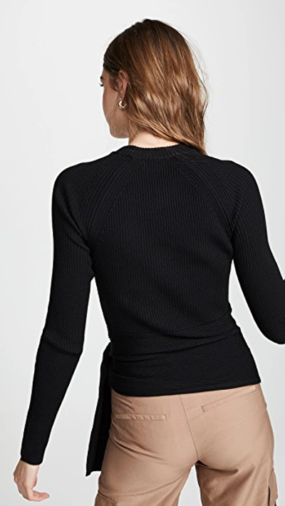 Shop 3.1 Phillip Lim / フィリップ リム Ribbed Pullover With Waist Tie In Black