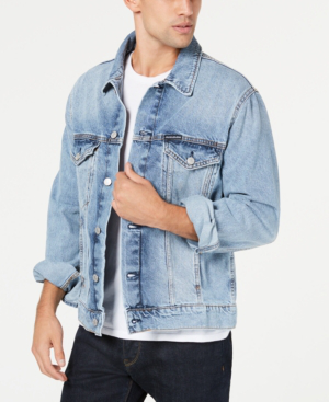 calvin klein men's denim trucker jacket