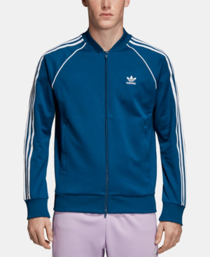 adidas originals track top blue
