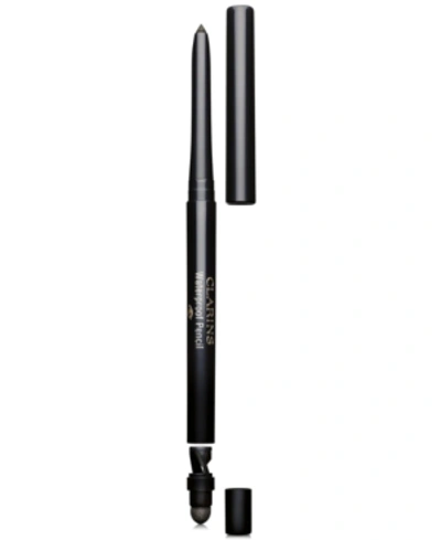 Shop Clarins Waterproof, Highly Pigmented Retractable Eye Pencil In Black Tulip