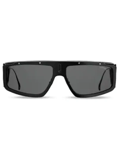 Shop Carrera Facer 62mm Modified Shield Sunglasses In Black