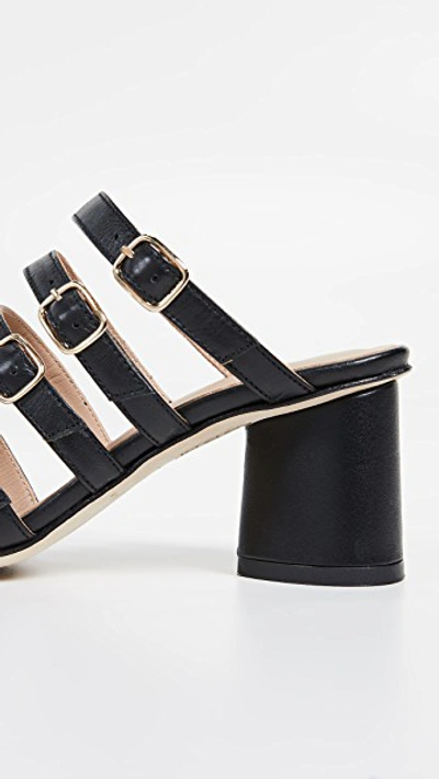 Shop An Hour And A Shower Venetia Mules In Black