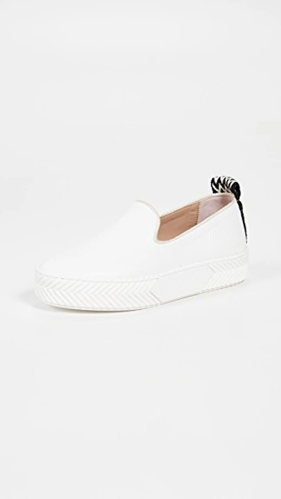 Shop An Hour And A Shower Zigsouk Slip On Sneakers In White