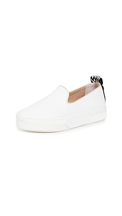 Shop An Hour And A Shower Zigsouk Slip On Sneakers In White