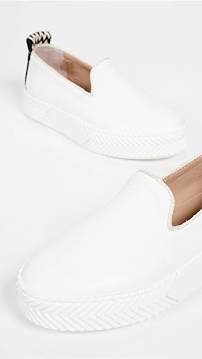 Shop An Hour And A Shower Zigsouk Slip On Sneakers In White