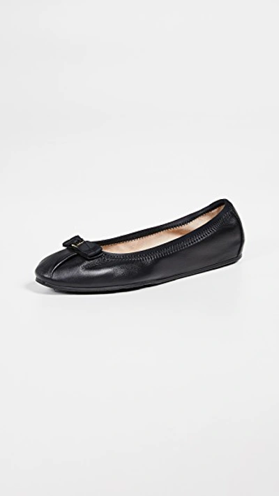 Shop Ferragamo My Joy Flats In Nero