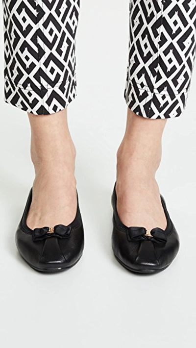 Salvatore Ferragamo My Joy Ballerina Shoes In Black | ModeSens