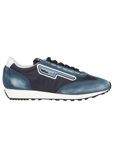 Shop Prada Sneaker In Bleu