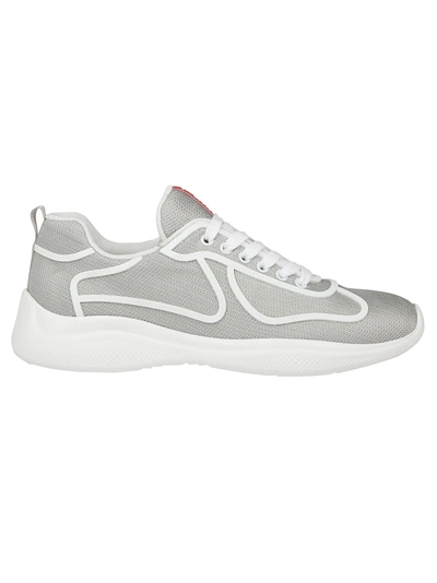 Shop Prada New Americas Sneaker In Silver