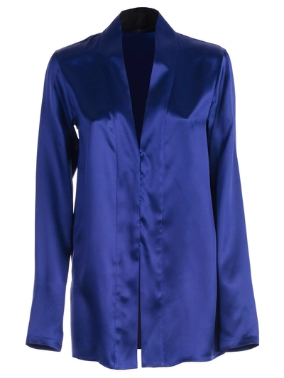 Shop Haider Ackermann Shawl Collar Blouse In Blue