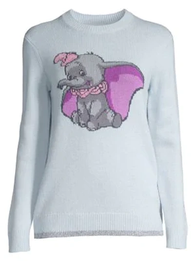 Shop Coach Disney X  1941 Dumbo Intarsia Knit Sweater In Blue