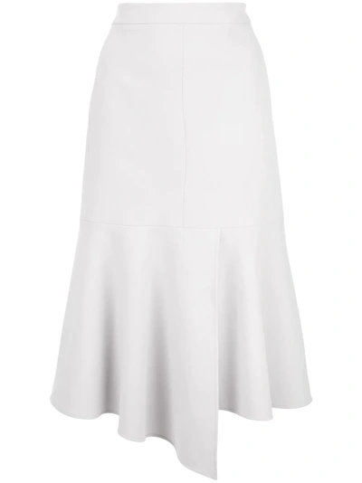 Shop Tibi Anson Stretch Skirt In Grey