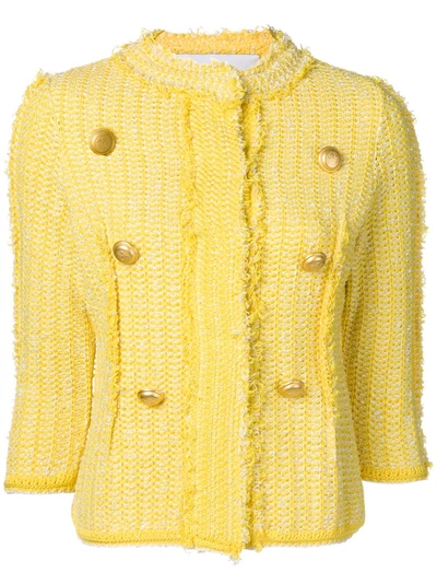 Shop 20:52 Tweed Jacket - Yellow