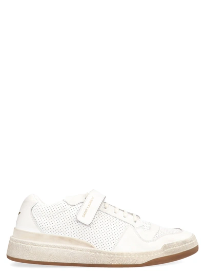 Shop Saint Laurent 'travis' Shoes In White