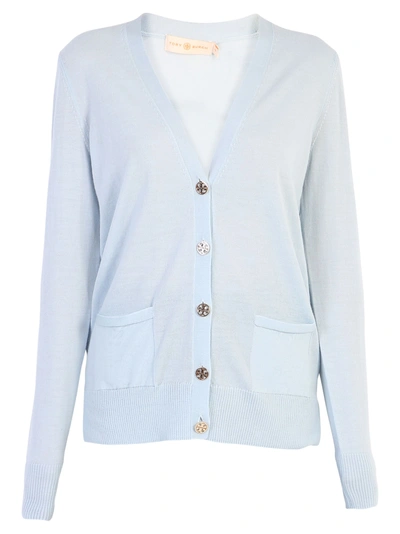 Shop Tory Burch Madeline Cardigan In Blue