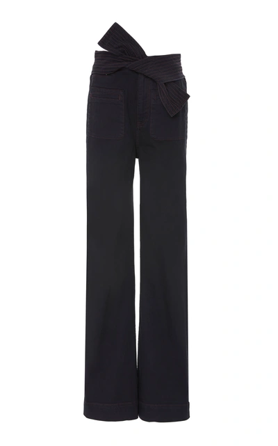 Shop Ulla Johnson Wade Acid Wash Jeans In Black