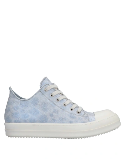 Shop Rick Owens Sneakers In Sky Blue