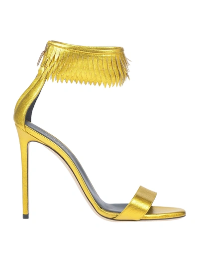 Shop Greymer Sandals In Yellow