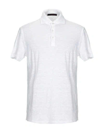 Shop Jeordie's Polo Shirt In White