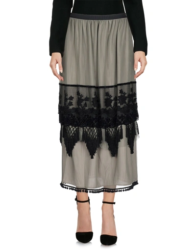 Shop Antonio Marras Midi Skirts In Military Green