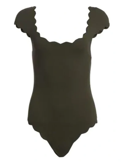 Shop Marysia One-piece Mexico Maillot Swimsuit In Desert Sage