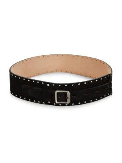 Shop Rag & Bone Field Waist Leather Belt In Black
