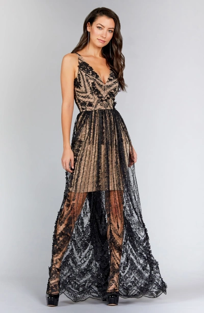 Shop Dress The Population Chelsea Lace A-line Gown In No_color