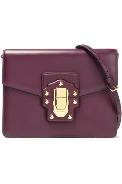 Shop Dolce & Gabbana Woman Leather Shoulder Bag Plum