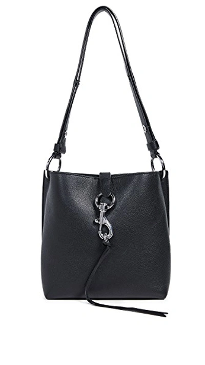 Shop Rebecca Minkoff Megan Small Feed Bag In Black