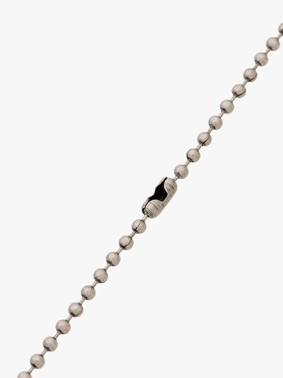 Shop Off-white Halskette Mit Lifesaver-schriftzug In 9100 Metallic