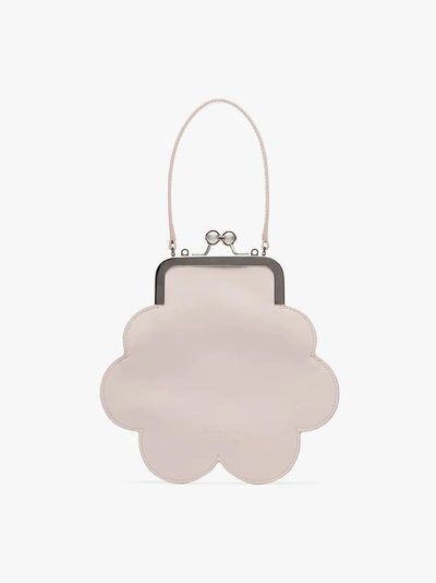 Shop Simone Rocha Mini 'cloud' Clutch In Neutrals