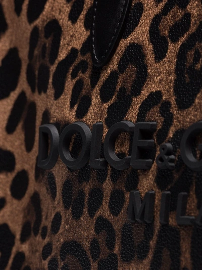 Shop Dolce & Gabbana Leopard-print Tote Bag In 109 - Neutrals