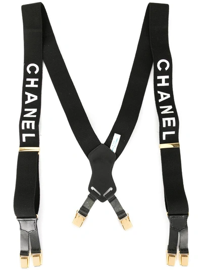 Pre-owned Chanel Vintage Cc Suspenders - 黑色