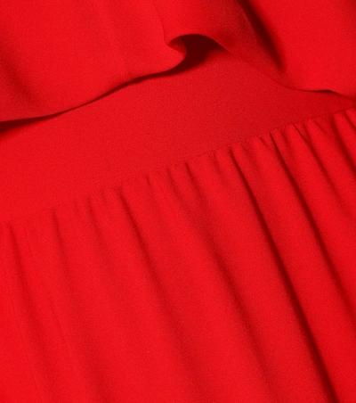 Shop Valentino Silk Crêpe Gown In Red