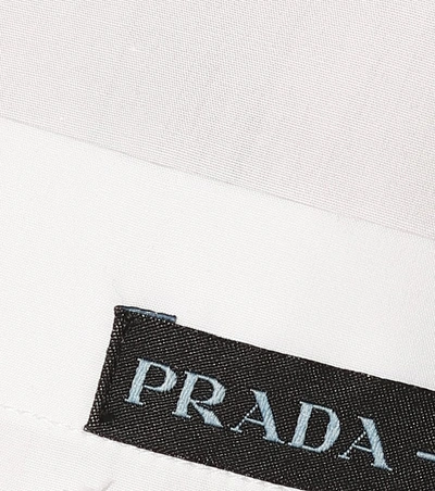 Shop Prada Cotton Shirt In White