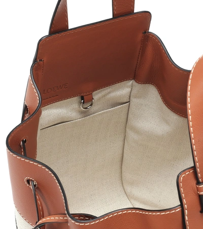 Shop Loewe Hammock Medium Leather Shoulder Bag In Brown