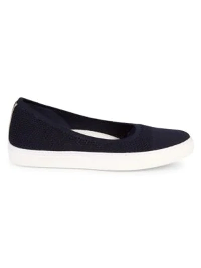 Shop Kenneth Cole Classic Textured Sneakers In Navy