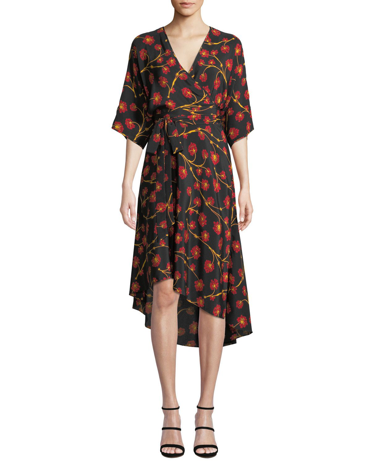 dvf eloise asymmetric dress