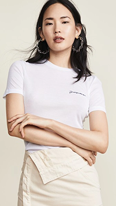 Shop Jacquemus T-shirt In Off White