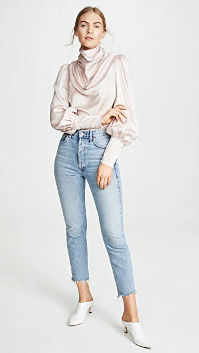 Shop Zimmermann Cowl Blouse In Petal